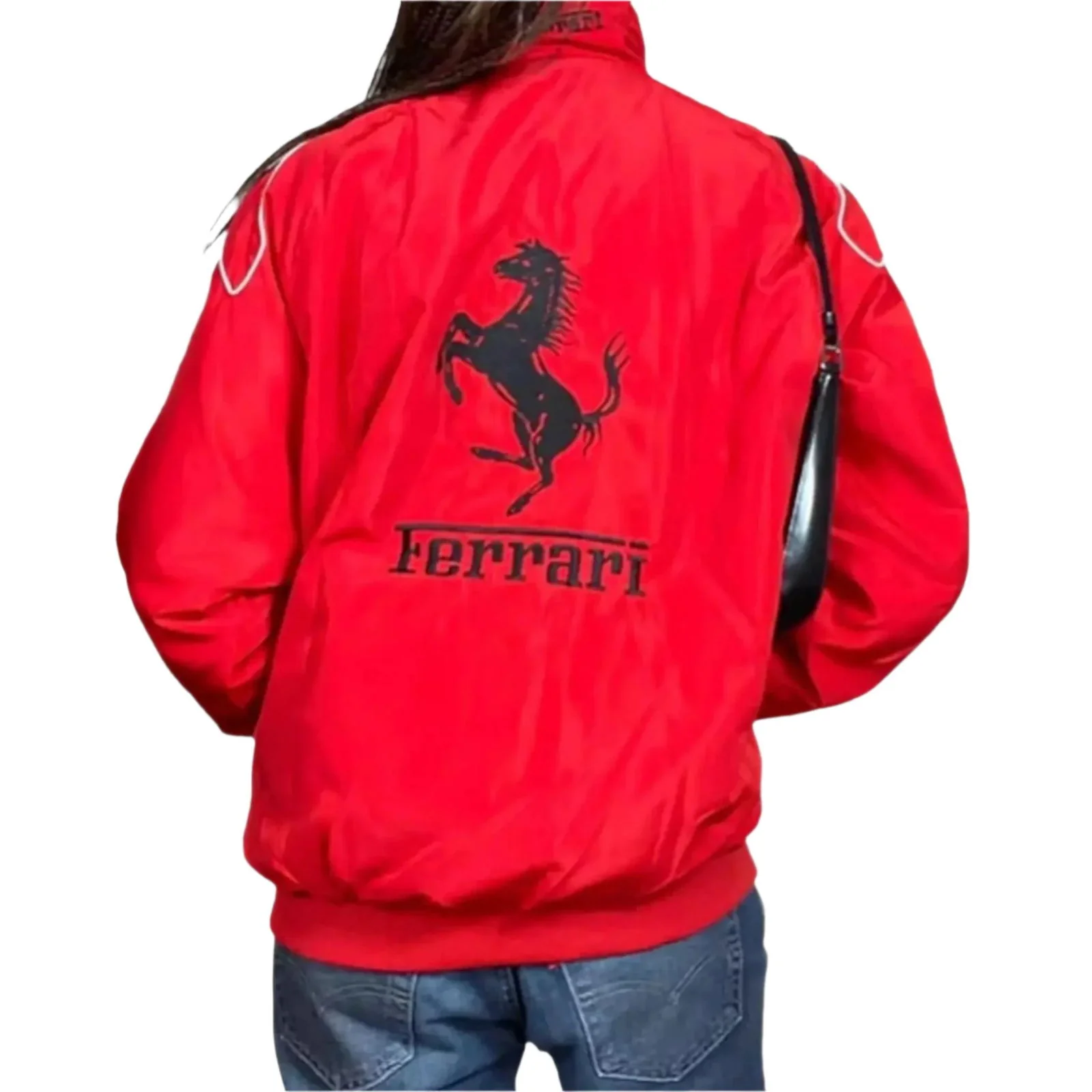 Ferrari Vintage Embroidered Bomber Jacket - Image 2