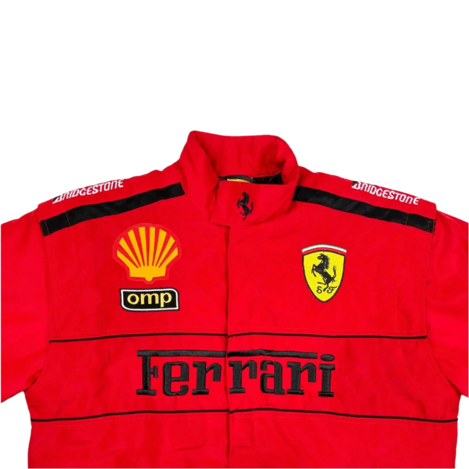 Ferrari F1 Vintage Embroidery Winter Racing Jacket - Image 3