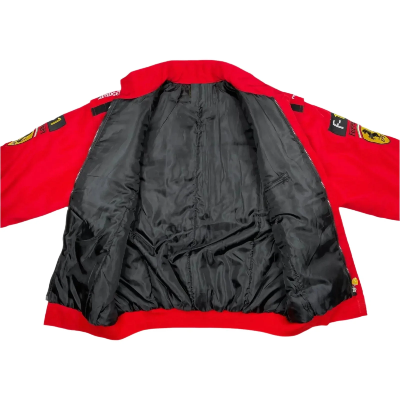 Ferrari F1 Vintage Embroidery Winter Racing Jacket - Image 4