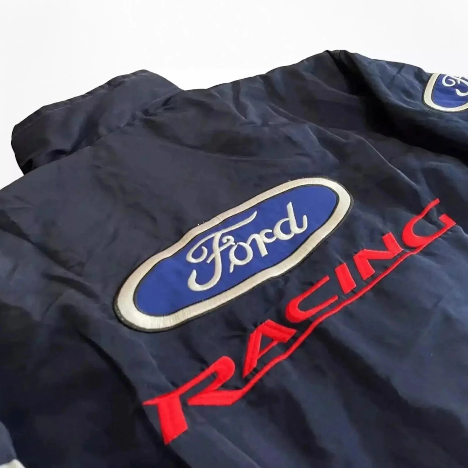 Vintage Ford F1 Racing Bomber Jacket - Embroidered Motorsport Gear - Image 5