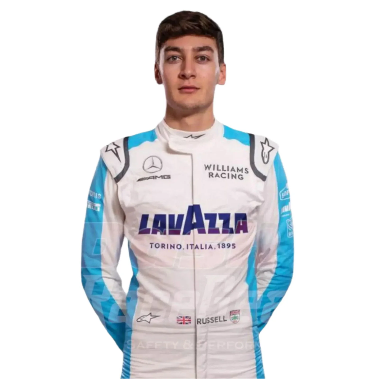 2020 George Russell Williams Racing Race Suit - Image 3