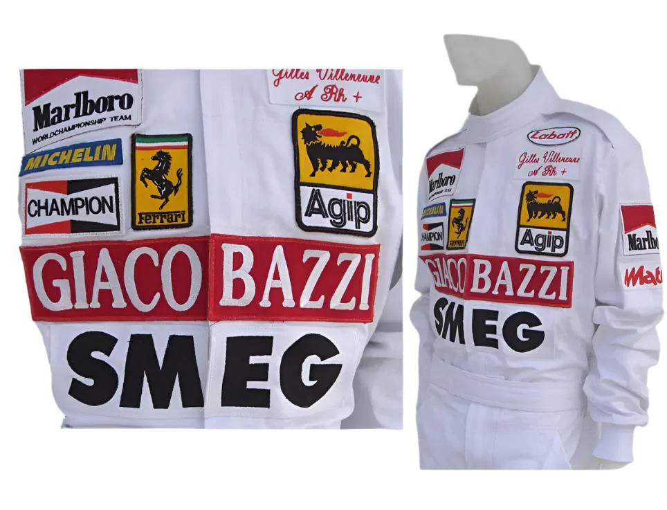 Gilles Villeneuve 1980 Replica Racing Suit | Ferrari F1 - Image 4
