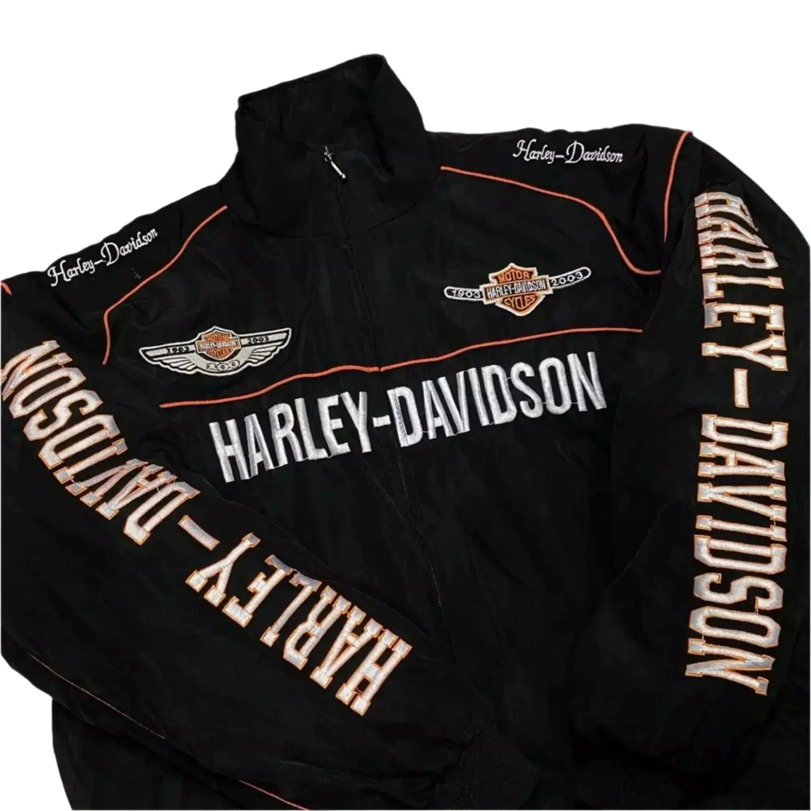 Exclusive Limited Edition Harley Davidson Retro F1 Racing Jacket - Image 3