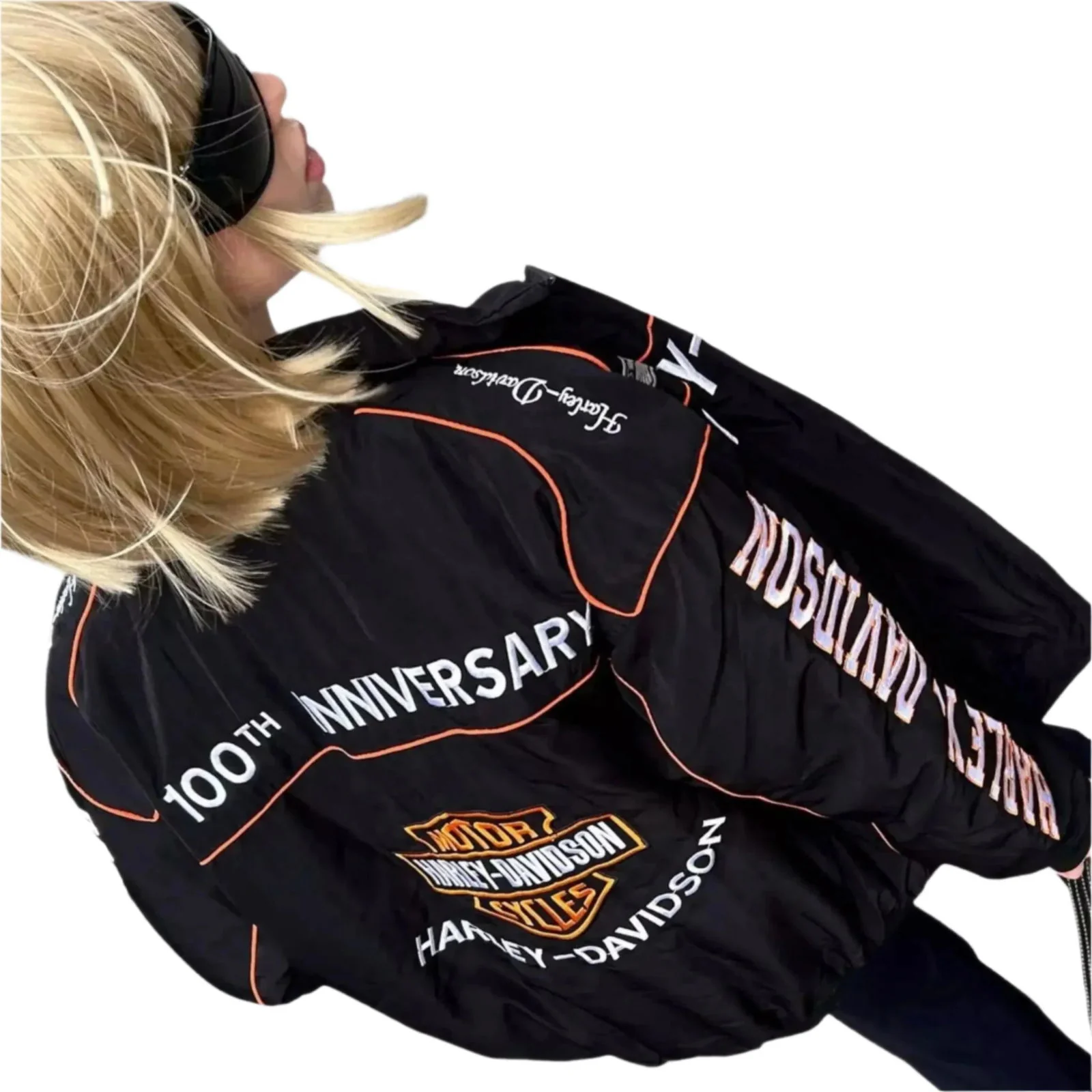 Exclusive Limited Edition Harley Davidson Retro F1 Racing Jacket - Image 7