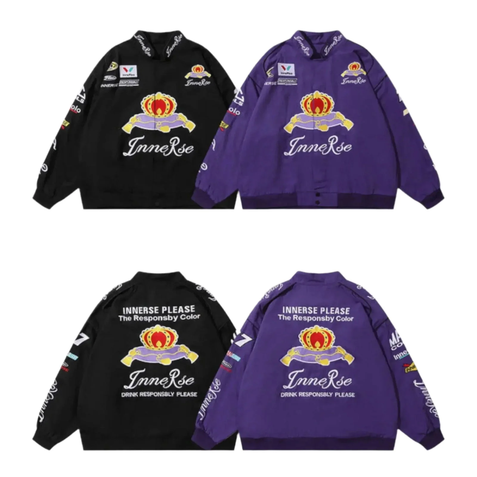 Innerse NASCAR Racing Jacket - Embroidered Motorsport Apparel - Image 6