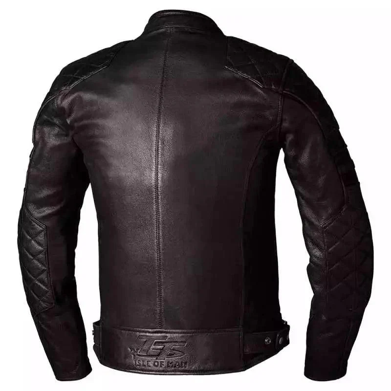 IOM TT HILLBERRY 2 CE MENS LEATHER JACKET - Image 4