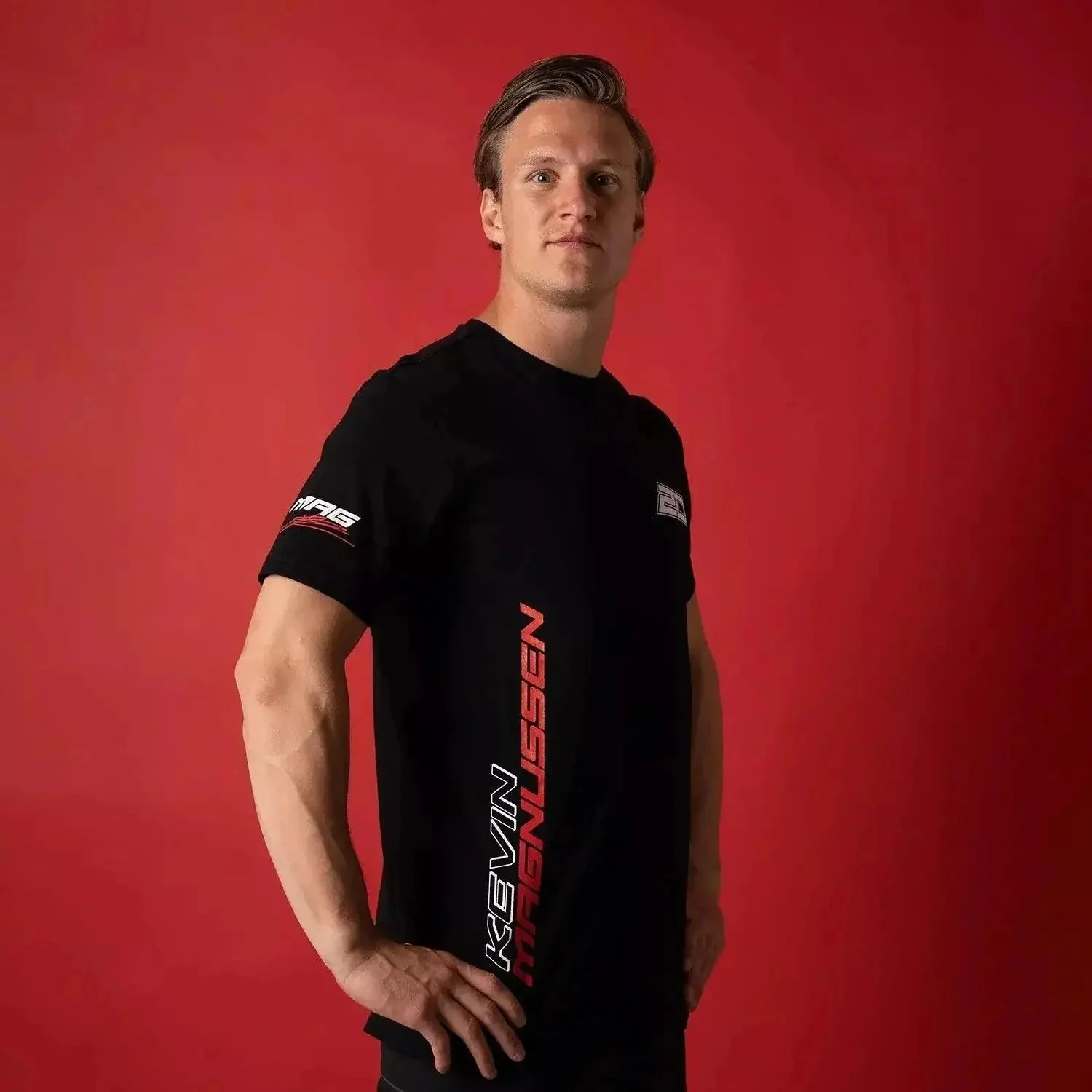 Kevin Magnussen 2023 T-shirt Black New desinged - Image 4