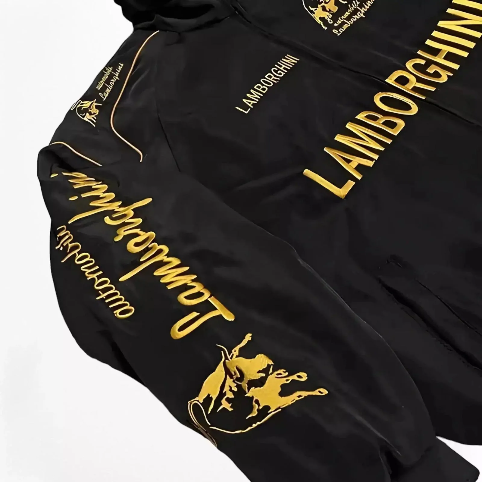 Lamborghini F1 Vintage Style Embroidery Racing Jacket - Image 3