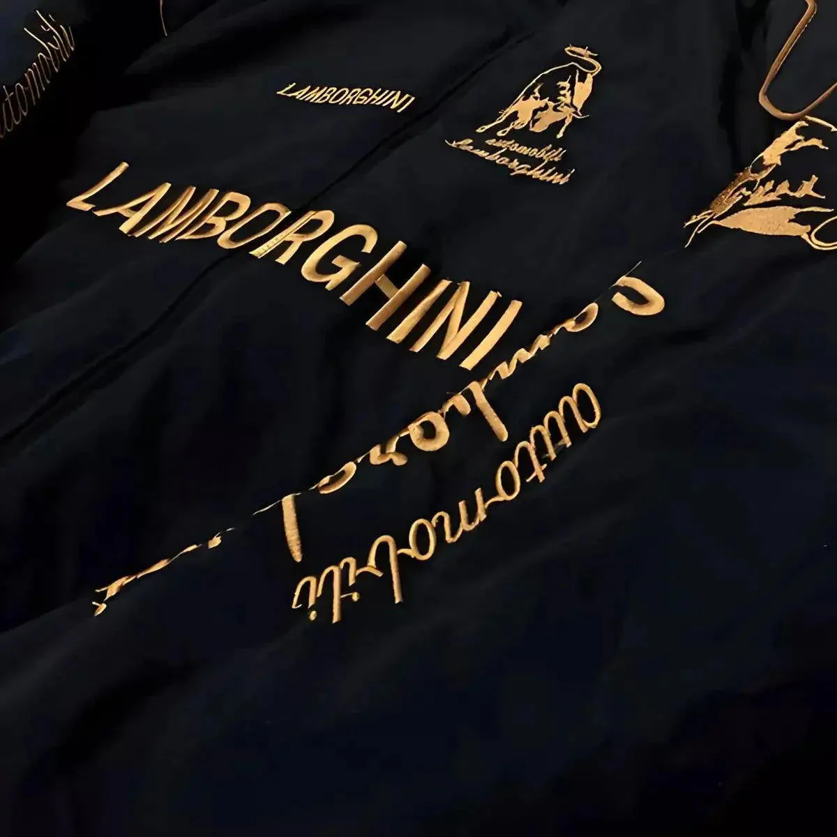 Lamborghini F1 Vintage Style Embroidery Racing Jacket - Image 4