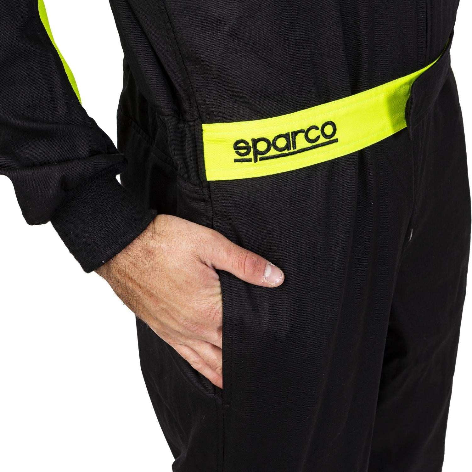 Leisure Karting Suit Sparco Rookie Black/Yellow - Image 4