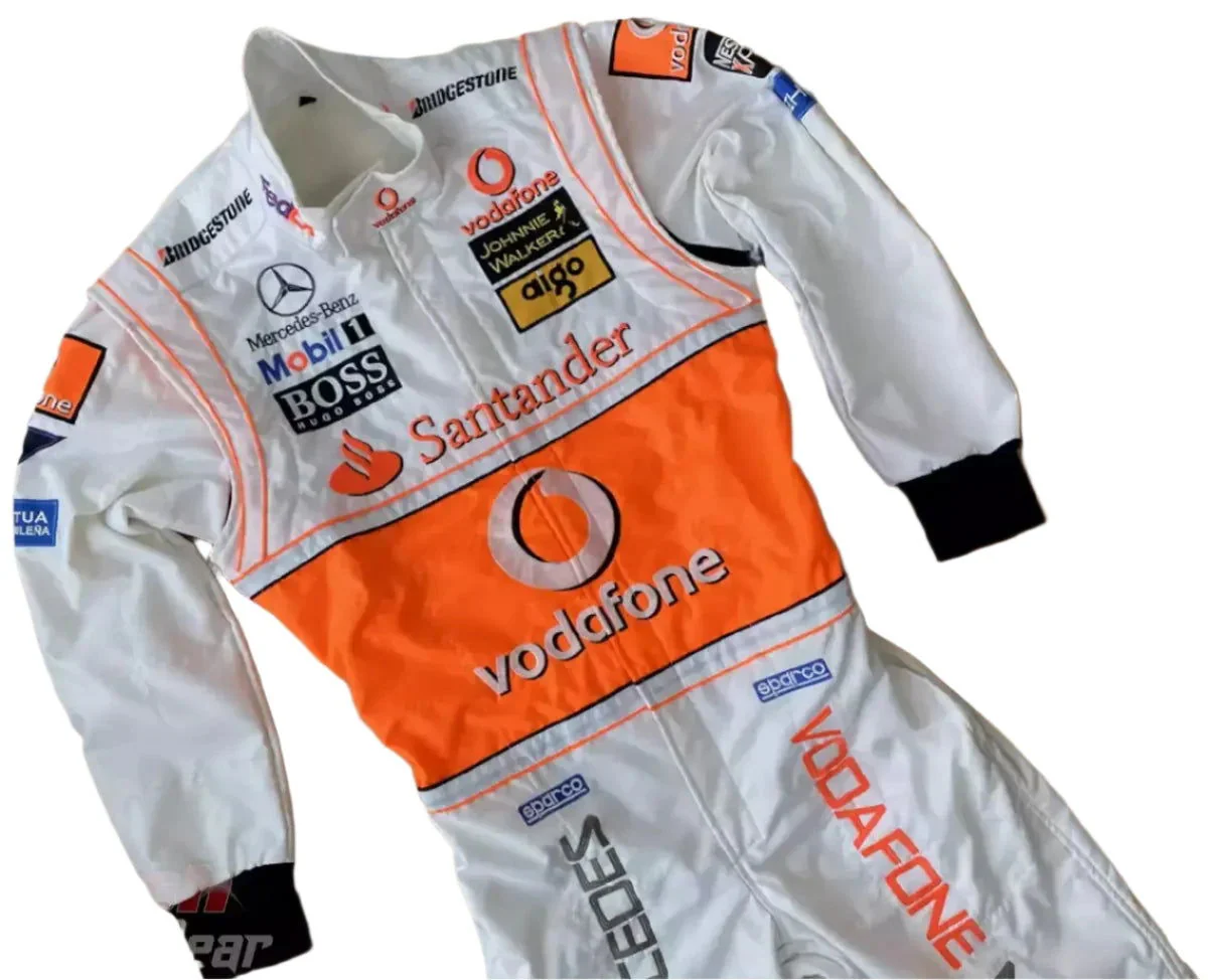 Lewis Hamilton 2008 McLaren F1 Embroidered Racing Suit - Image 3