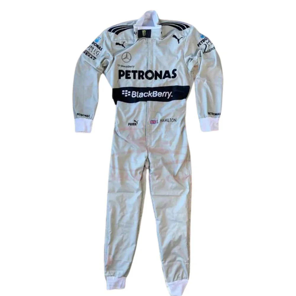 2013 Lewis Hamilton Mercedes Benz F1 Embroidered Race Suit