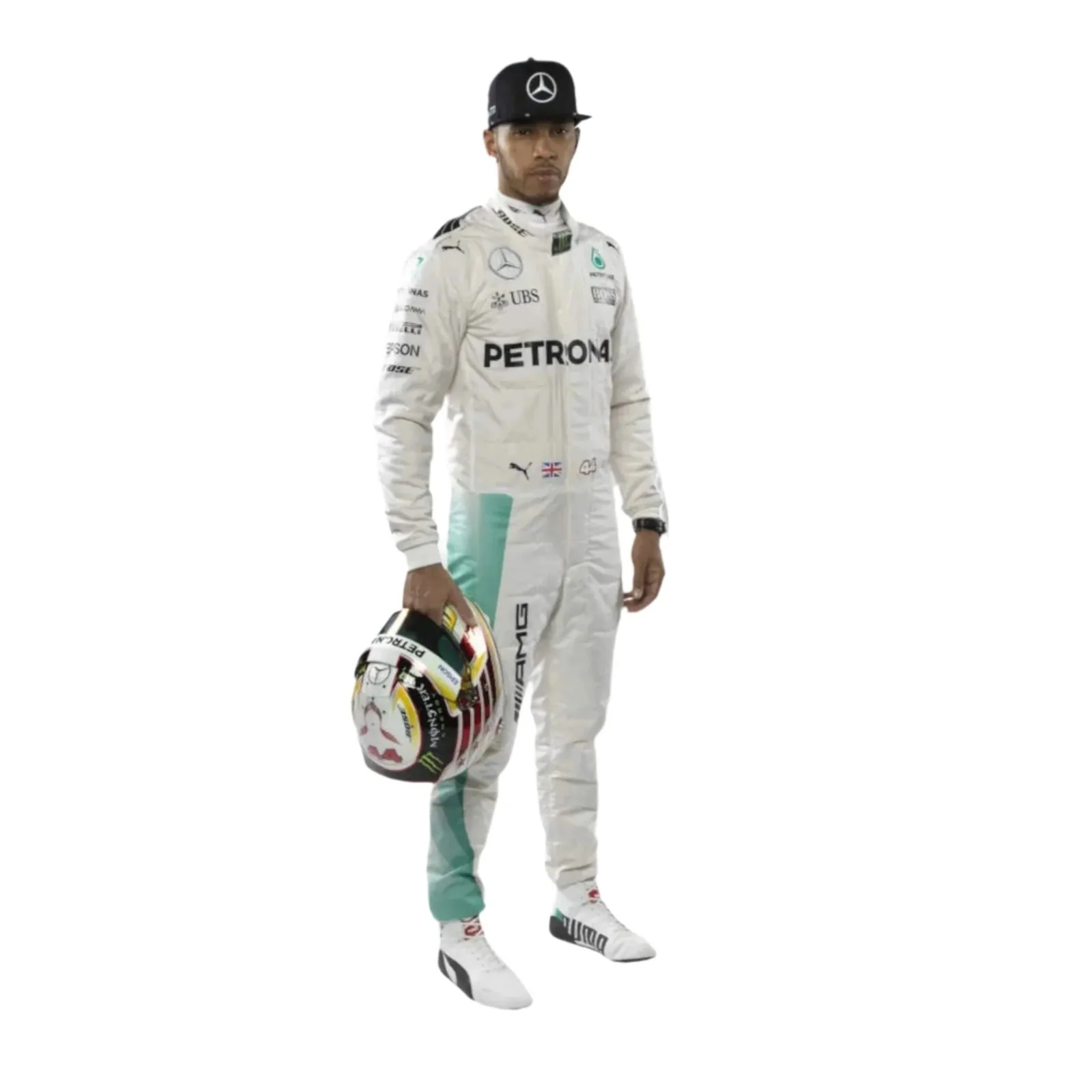 Lewis Hamilton 2016 Mercedes Benz F1 Race Suit - Image 2
