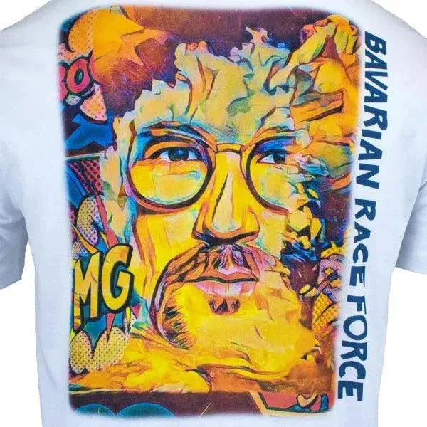 Maximilian Götz T-Shirt Bavarian Race Force white - Image 3