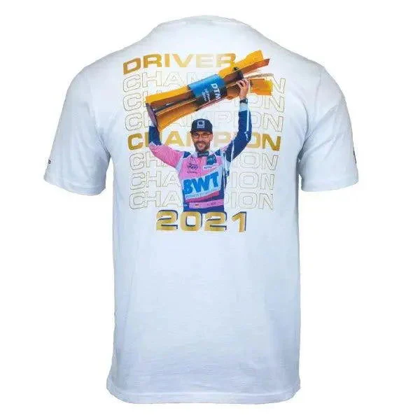 Maximilian Götz T-Shirt DTM Champion 2021 white - Image 2