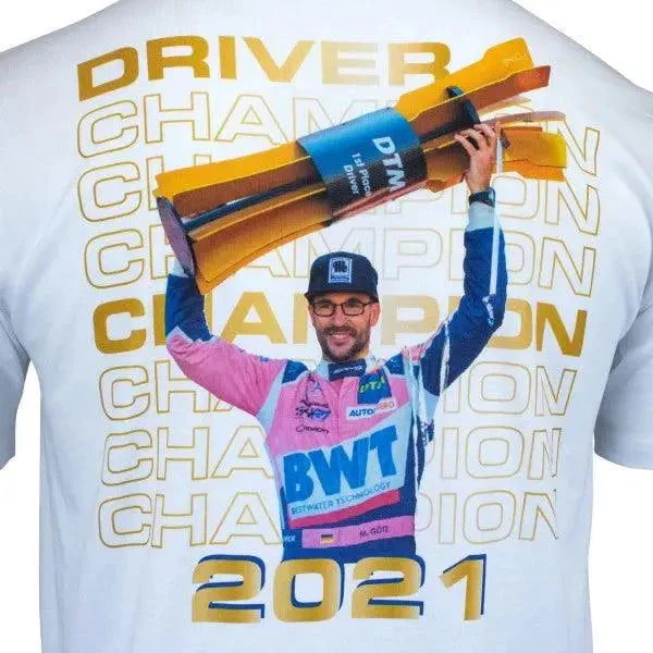 Maximilian Götz T-Shirt DTM Champion 2021 white - Image 5