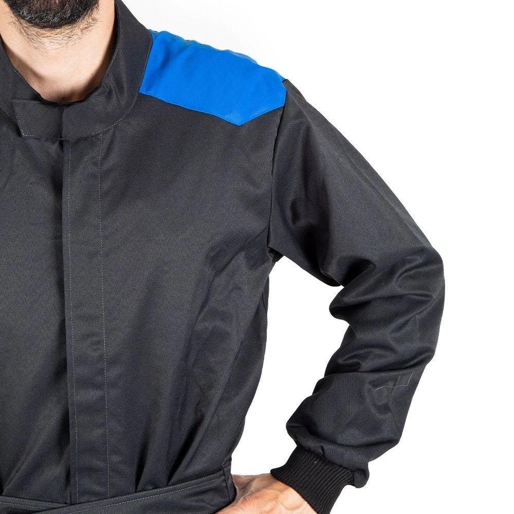 MECHANIC SUIT BLACK-DAZZLING BLUE - Image 3