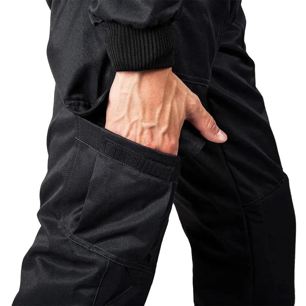 MECHANIC SUIT BLACK-DAZZLING BLUE - Image 4
