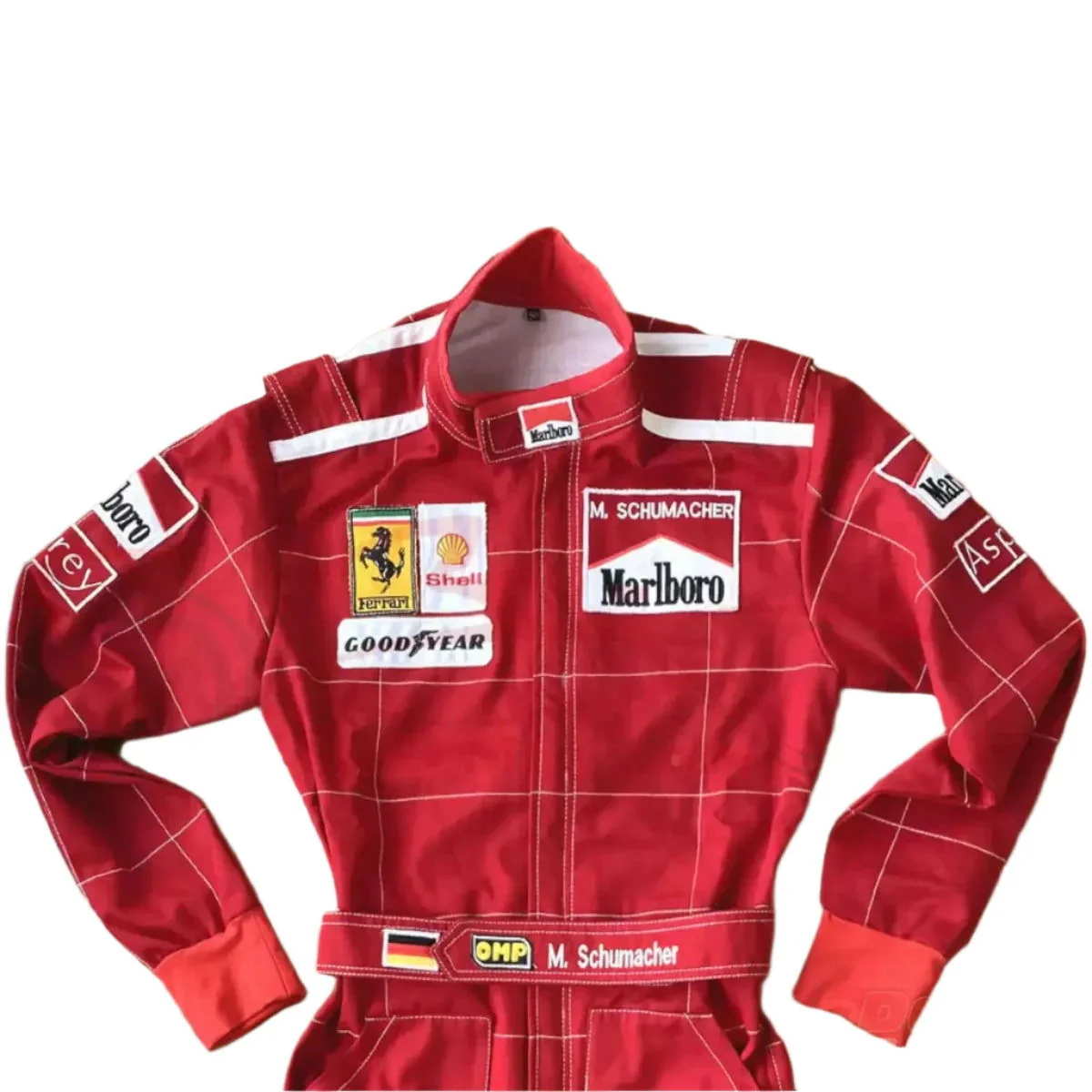 Michael Schumacher 1996 Ferrari F1 Embroidered Racing Suit - Image 5