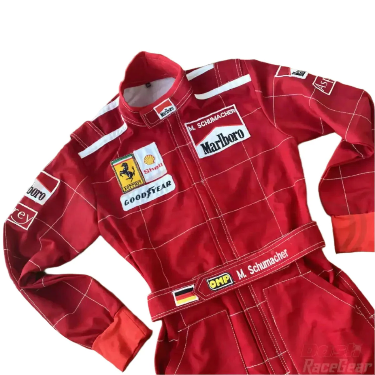 Michael Schumacher 1996 Ferrari F1 Embroidered Racing Suit - Image 8