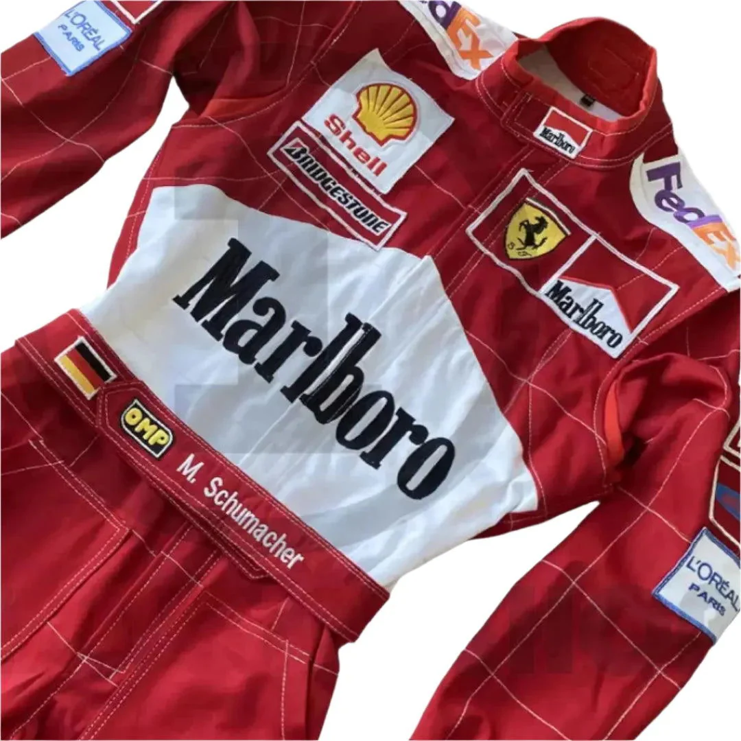Michael Schumacher 2001 Replica Racing Suit - Image 2