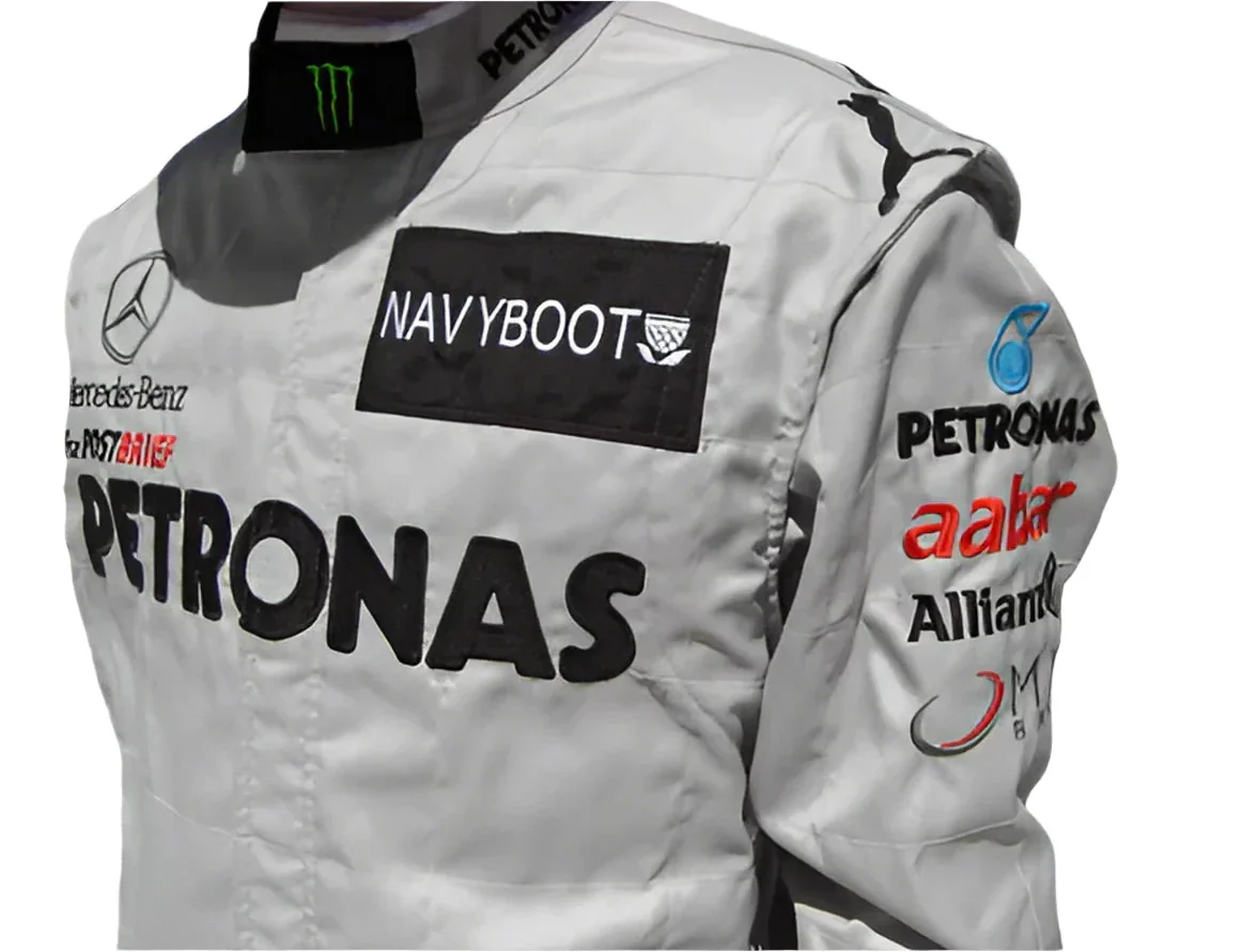2012 Michael Schumacher Mercedes Benz F1 Embroidered Race Suit - Image 3