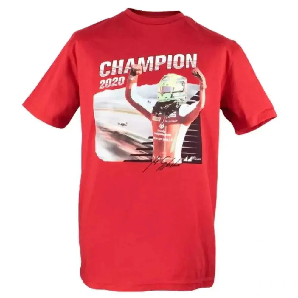 Mick Schumacher T-Shirt Champion 2020 - Image 2