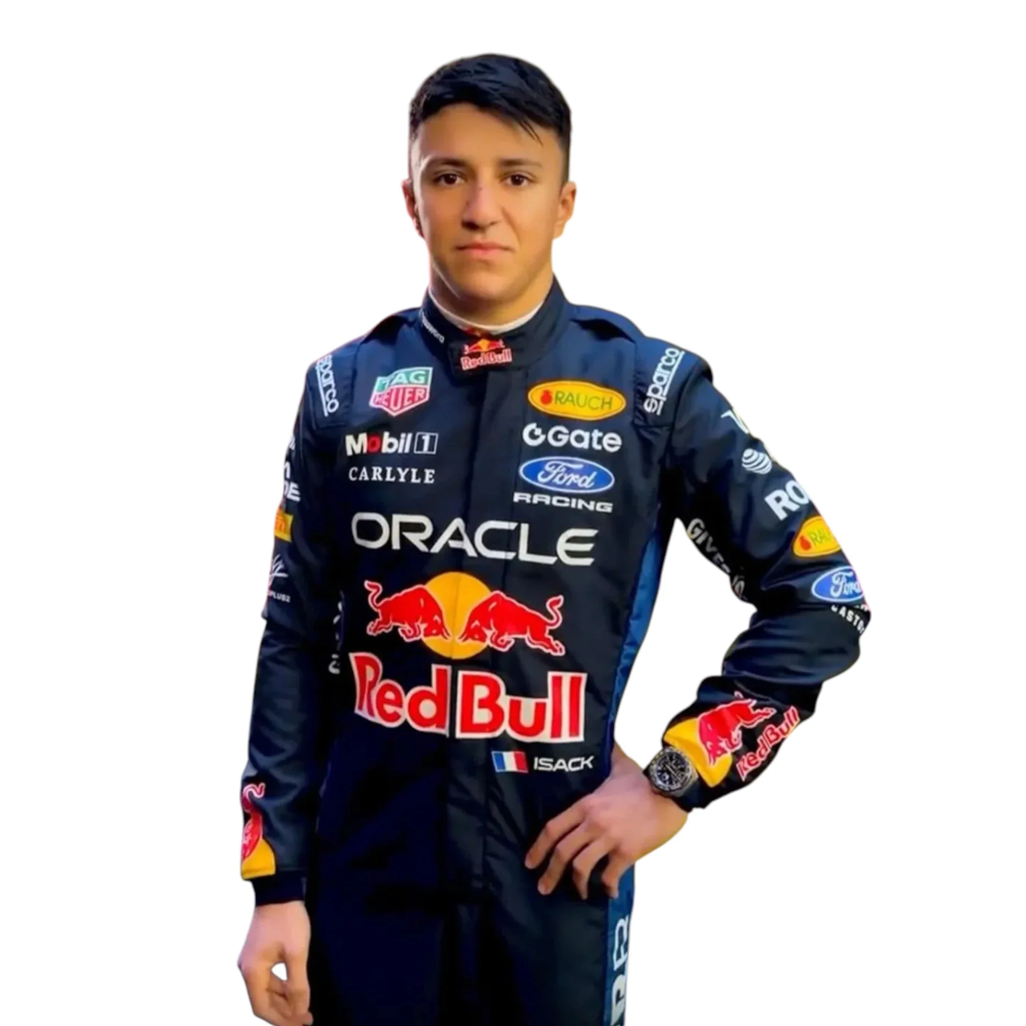 2026 Red Bull Racing Isack Hadjar Replica F1 Team Race Suit - Image 3