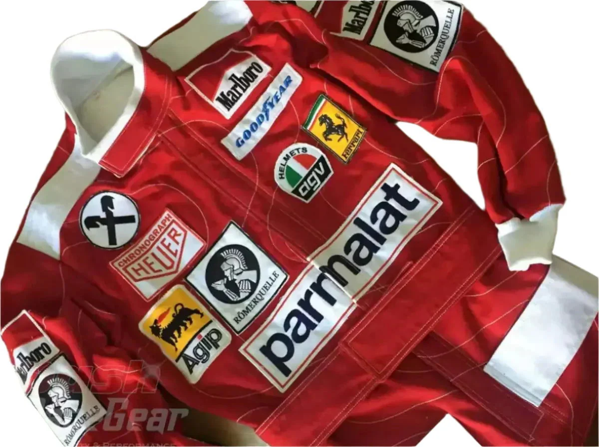 Niki Lauda 1976 Ferrari F1 Embroidered Racing suit - Image 2