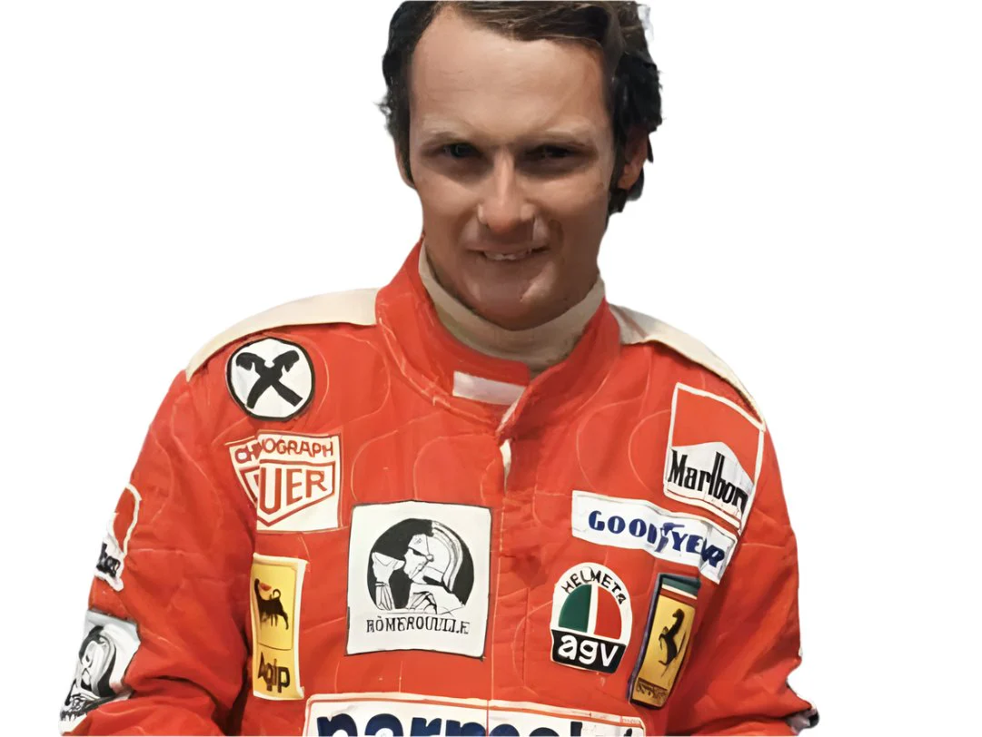 Niki Lauda 1976 Ferrari F1 Embroidered Racing suit - Image 4
