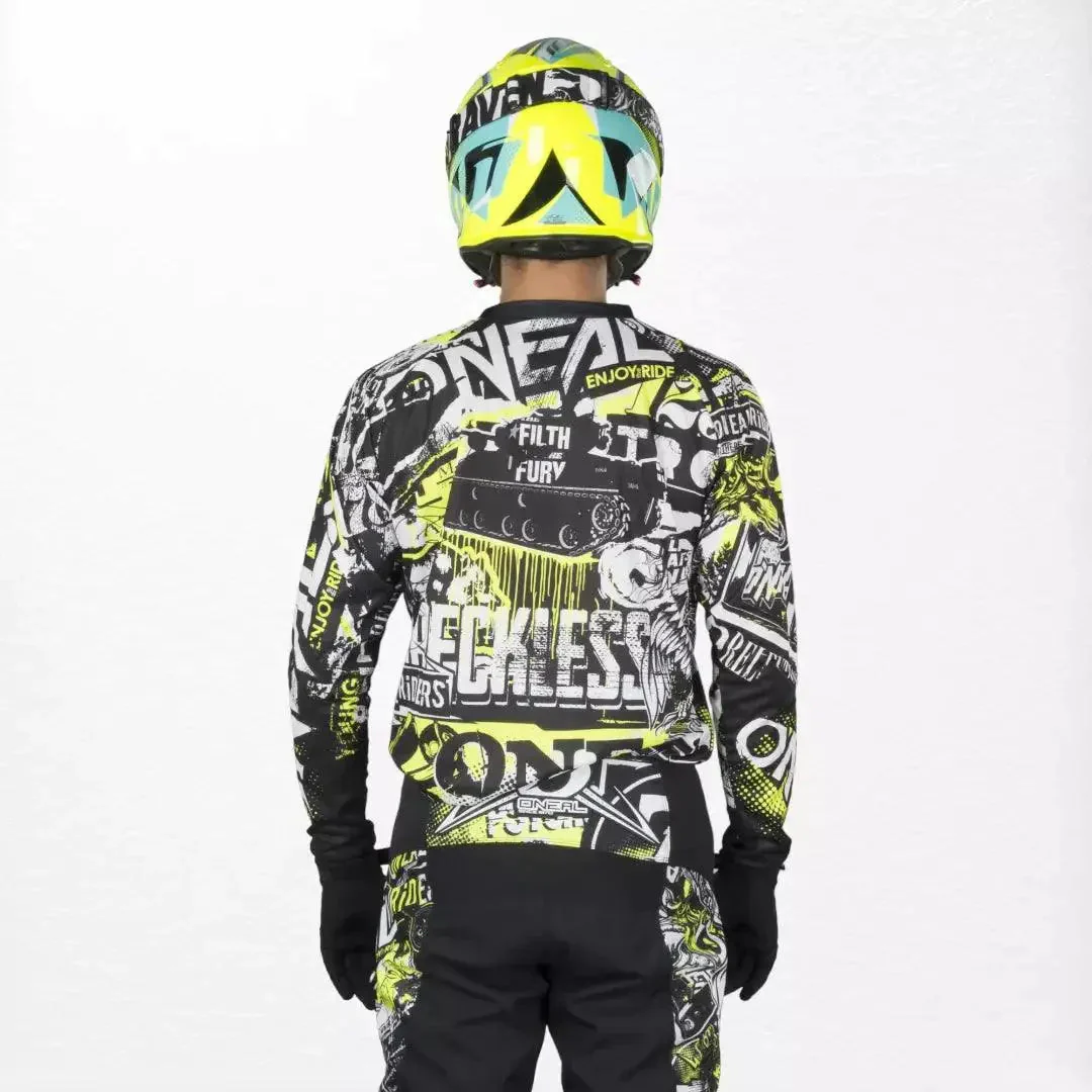 O'Neal Element Jersey Attack Black-HiVis - Image 2