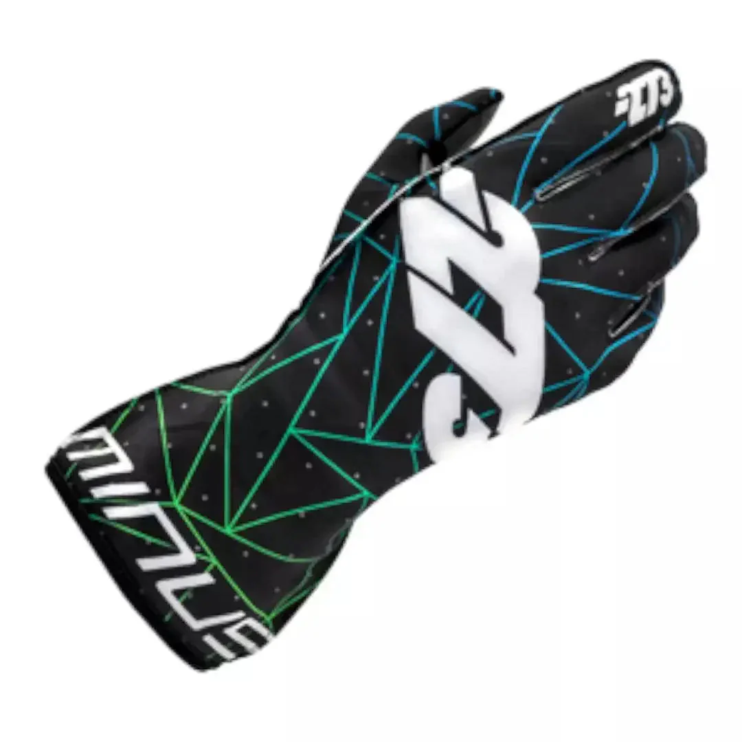 POLY EVO Black/Green/Cyan Gloves