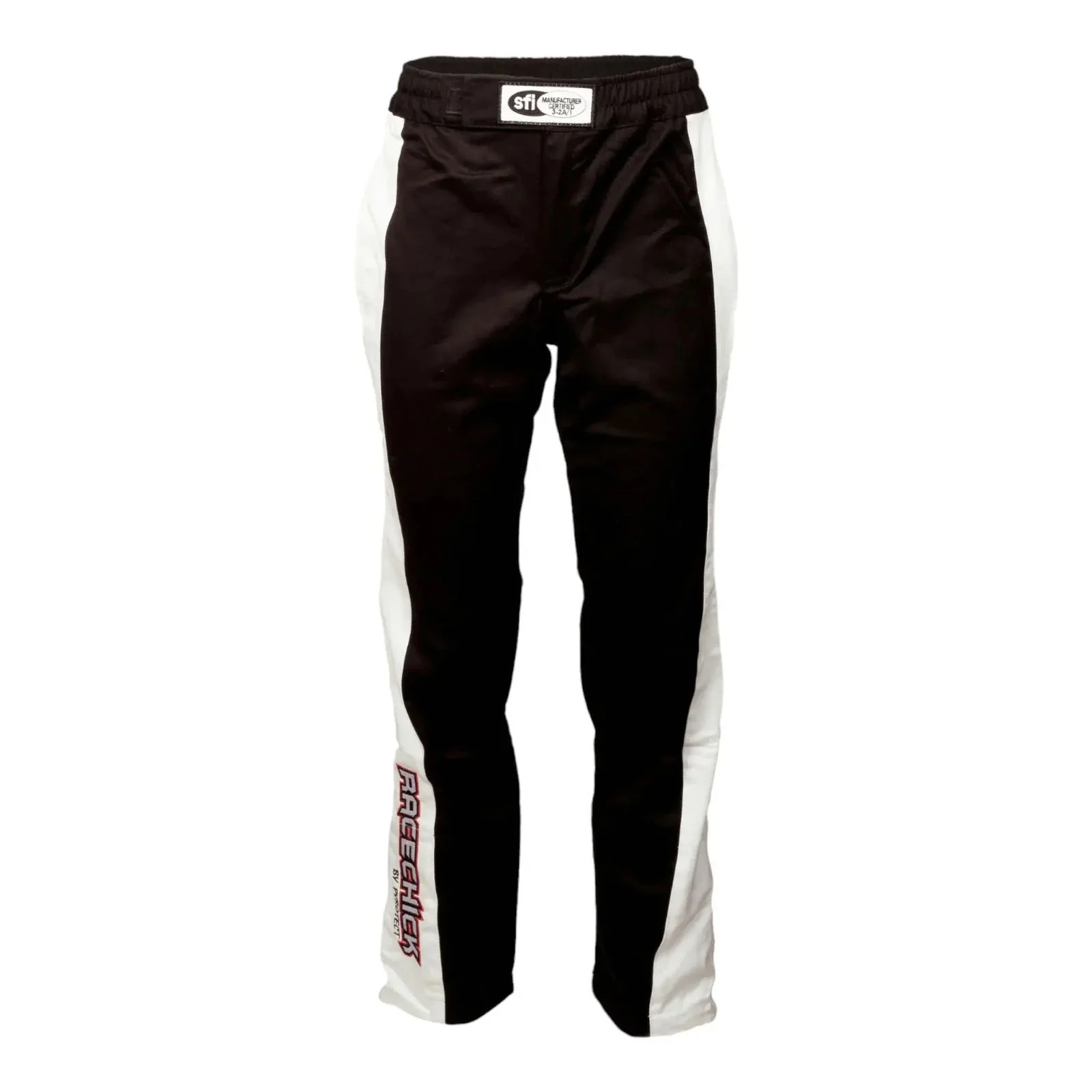 RACECHICK Fierce Women's Racing Suit | SFI 3.2A/1 - Black/White - Image 3