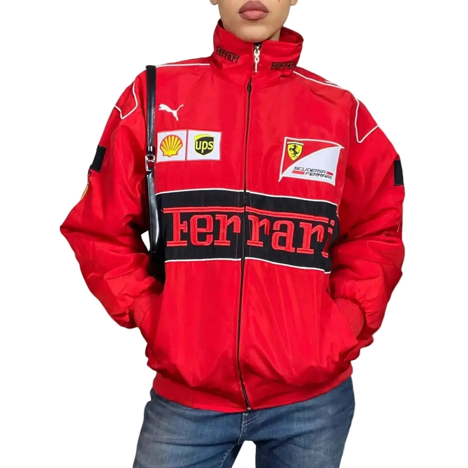 Rare vintage Racing Unisex Bomber Jacket - Image 3