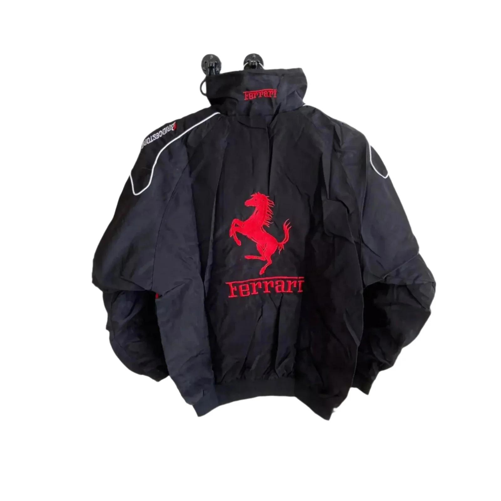 Rare Vintage Style Red and Black Ferrari Racing | Bomber Jacket - Image 2