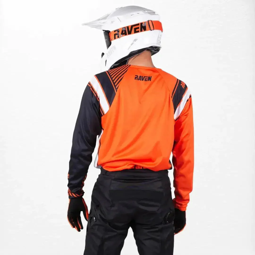Raven Rival MX Jersey Orange-Black - Image 2