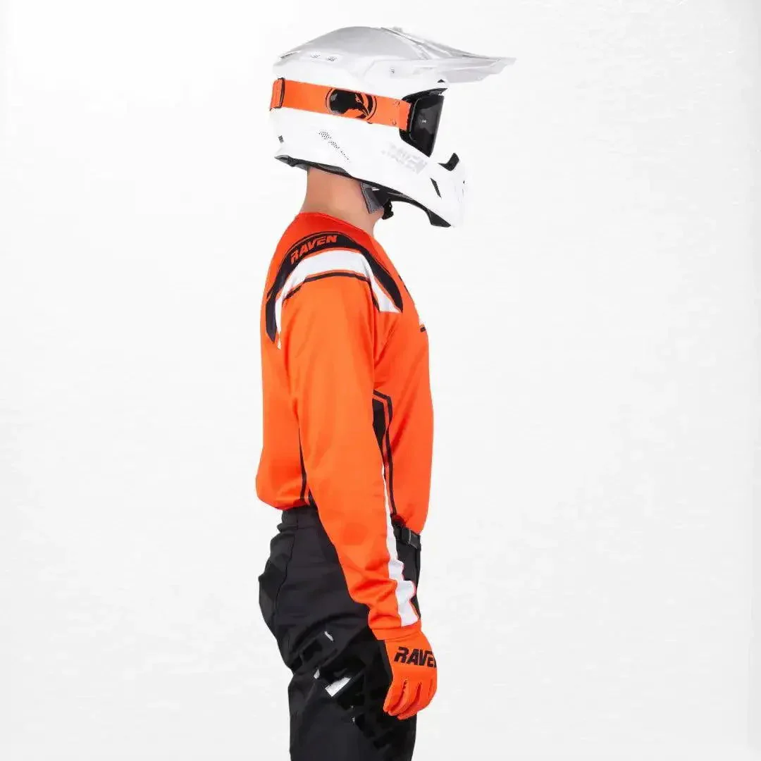 Raven Rival MX Jersey Orange-Black - Image 4