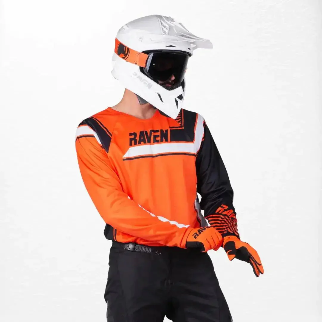 Raven Rival MX Jersey Orange-Black - Image 5