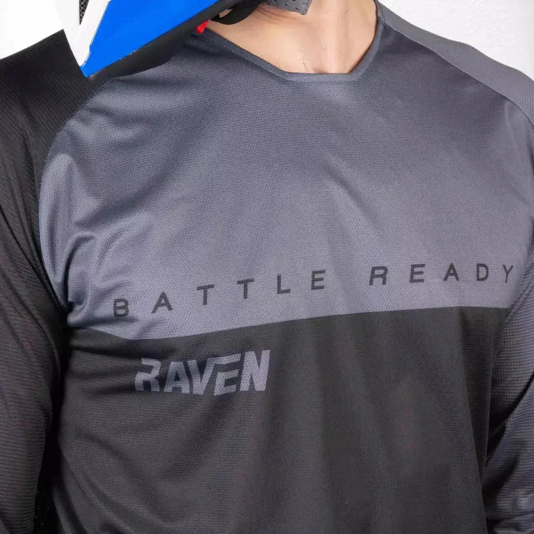 Raven Verve MX Jersey Black-Grey - Image 3
