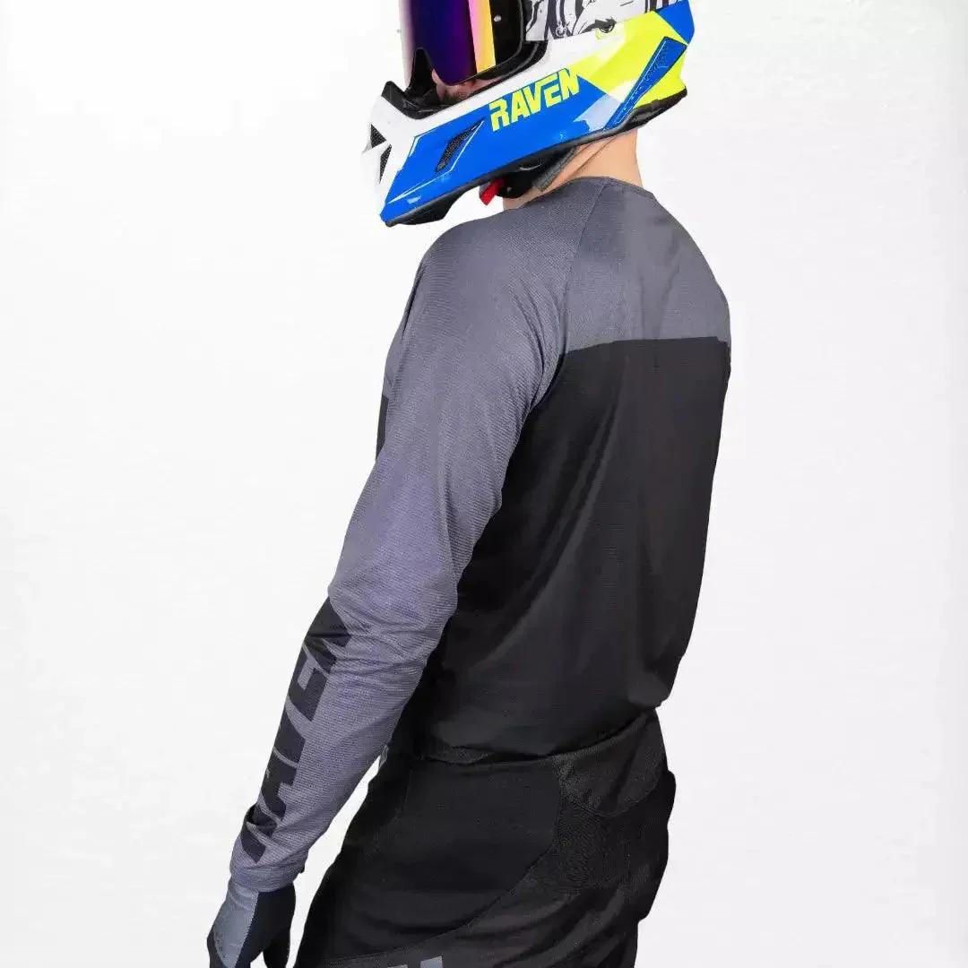 Raven Verve MX Jersey Black-Grey - Image 5