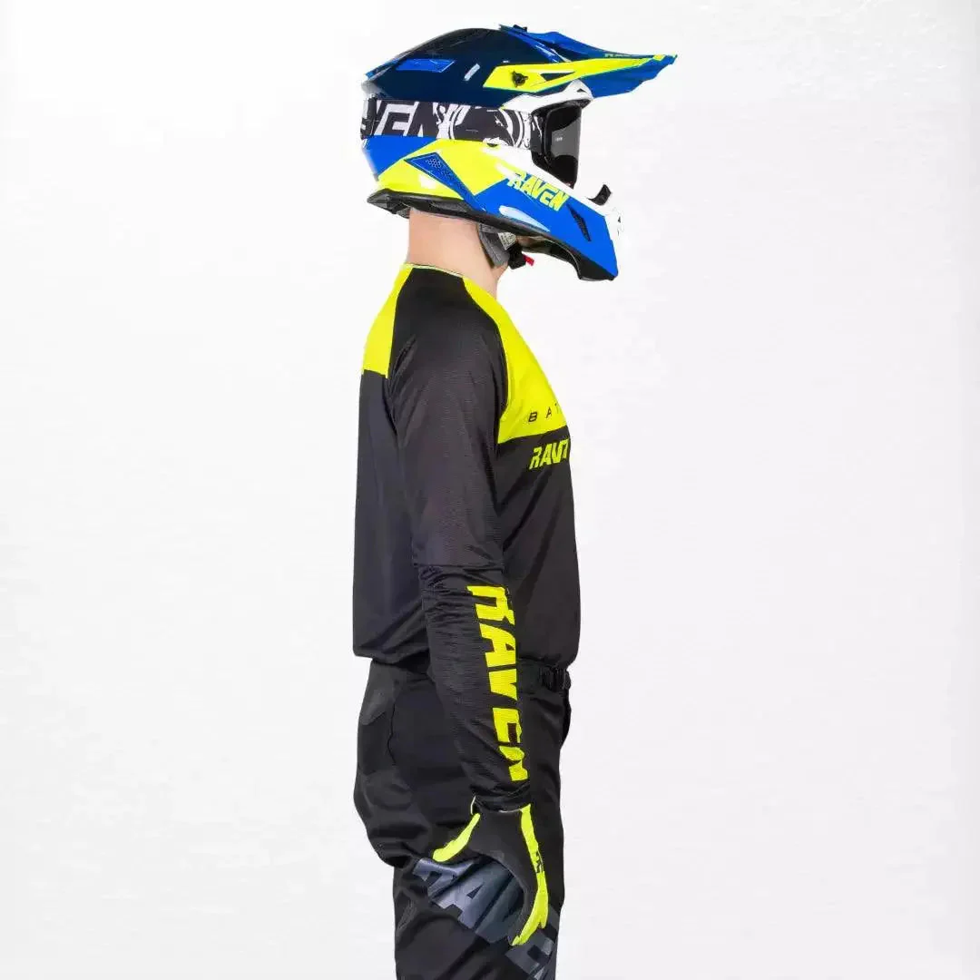 Raven Verve MX Jersey Black-Yellow - Image 4