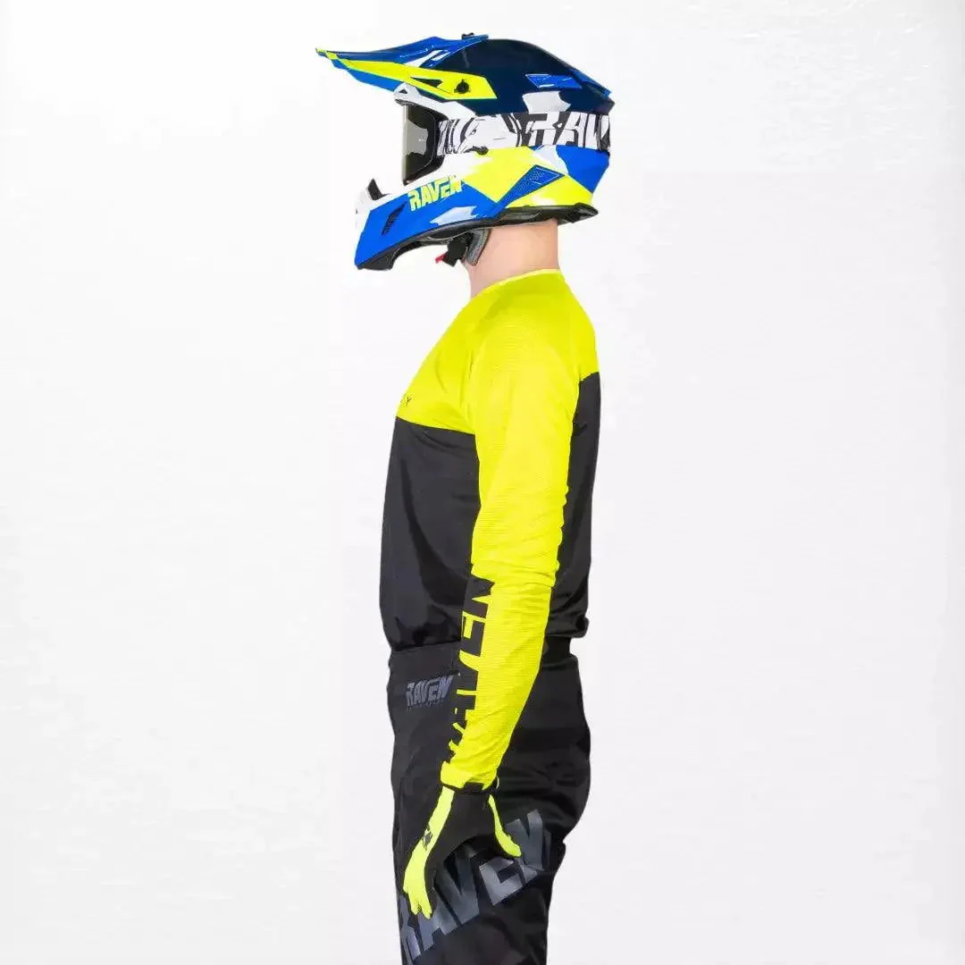 Raven Verve MX Jersey Black-Yellow - Image 5