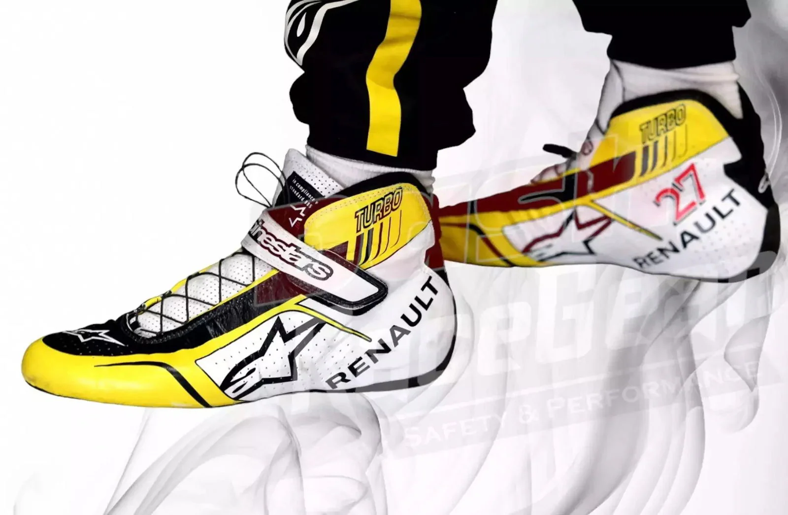 Renault Nico Hulkenberg Special edition French GP Race boots - Image 3