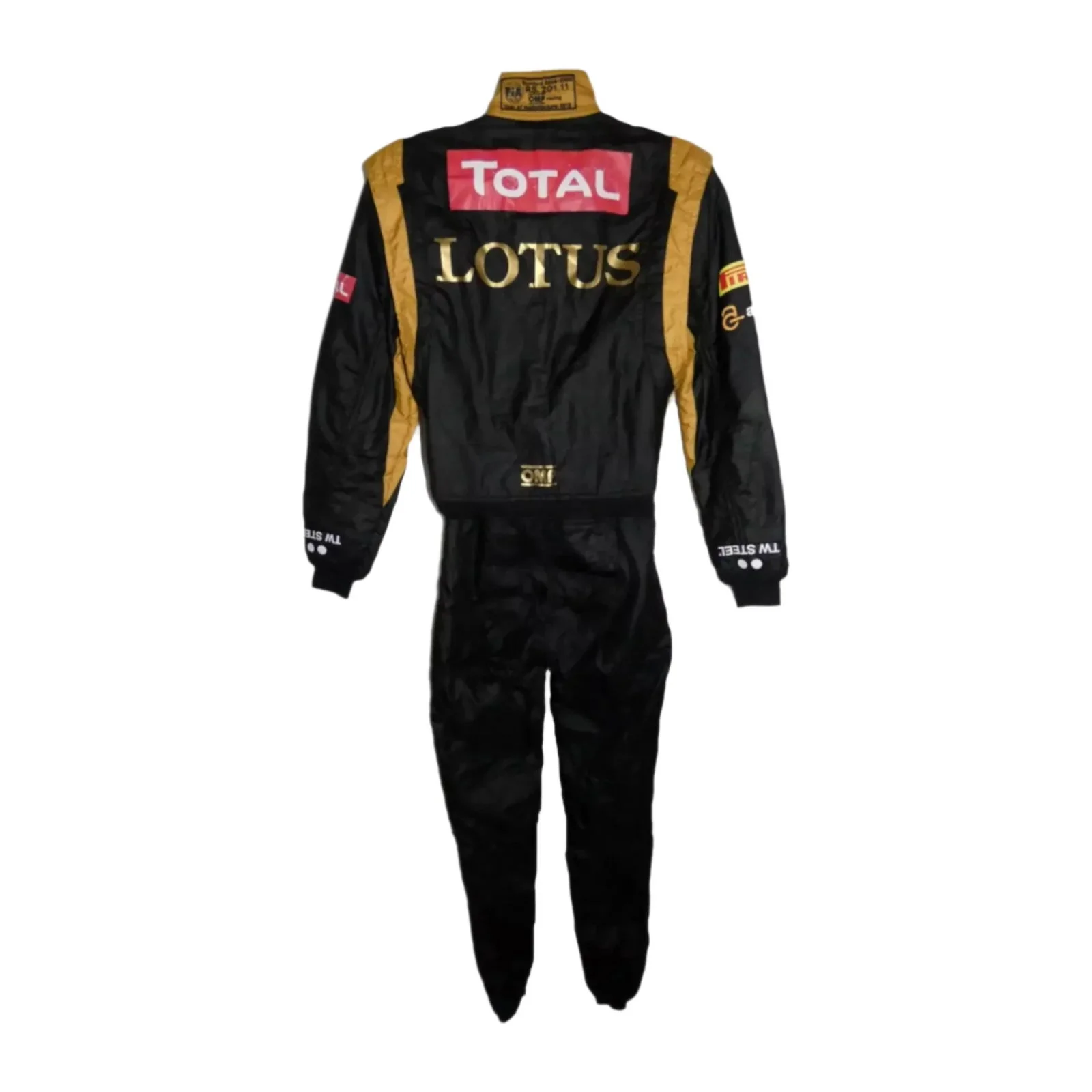 Romain Grosjean 2012 British GP ‘The dark knight rises’ Lotus F1 race suit - Image 2