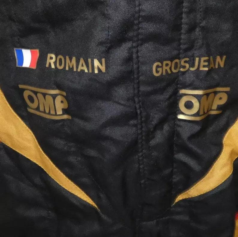 Romain Grosjean 2012 British GP ‘The dark knight rises’ Lotus F1 race suit - Image 3