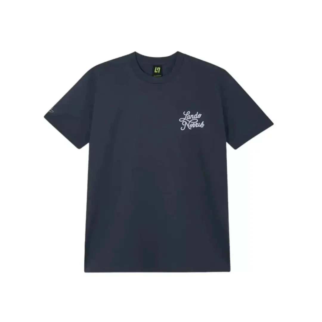SCRIPT PETROL BLUE SHORT SLEEVE TEE