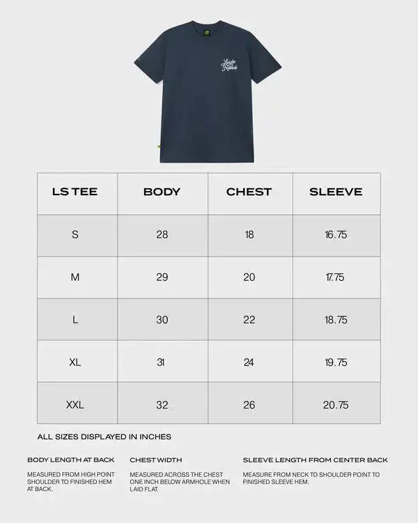 SCRIPT PETROL BLUE SHORT SLEEVE TEE - Image 5