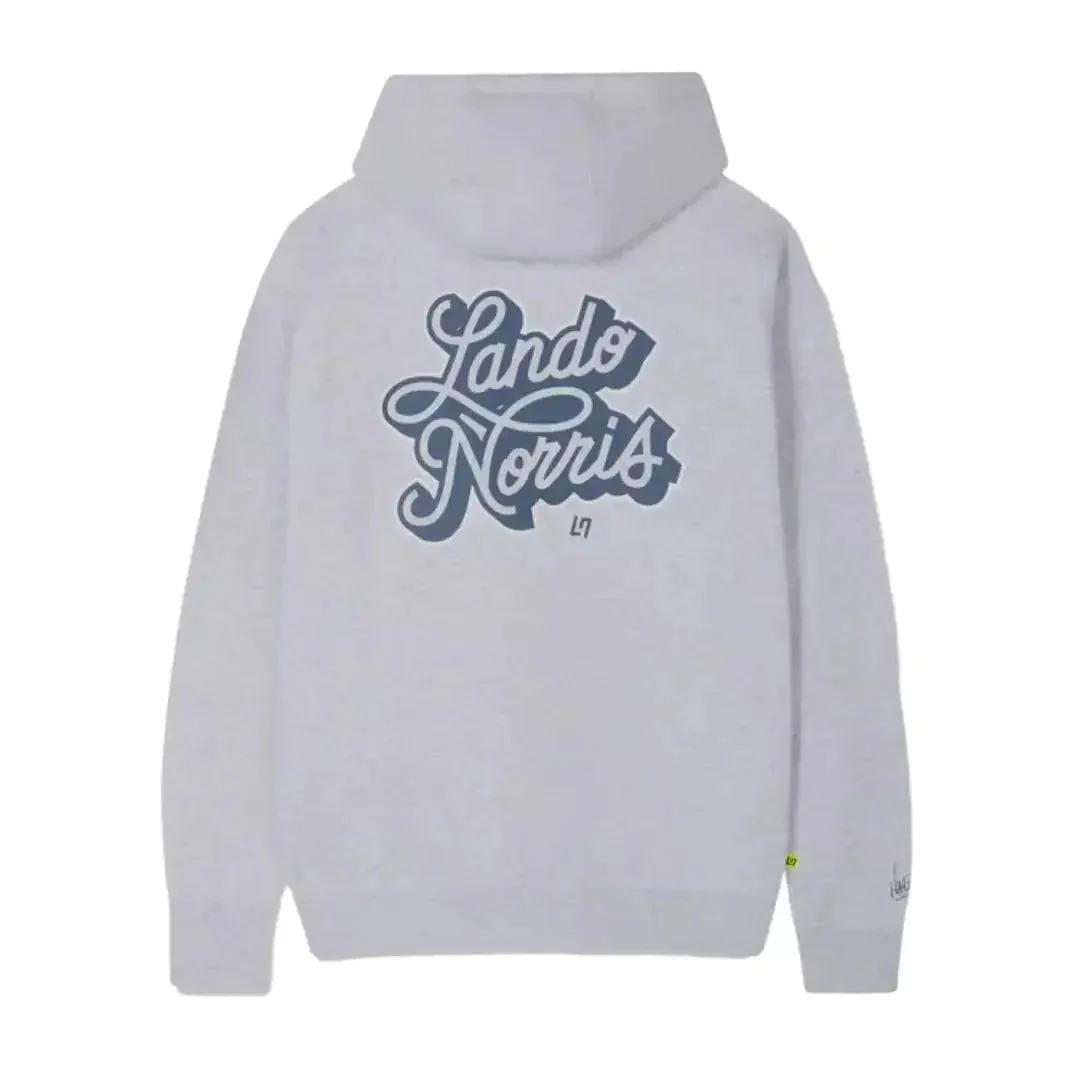 SCRIPT WHITE HEATHER HOODIE - Image 2