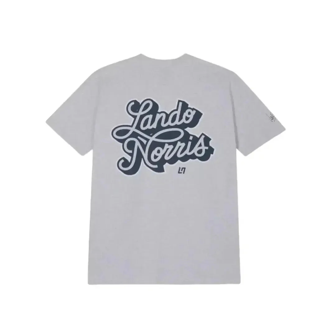 SCRIPT WHITE HEATHER SHORT SLEEVE TEE - Image 2