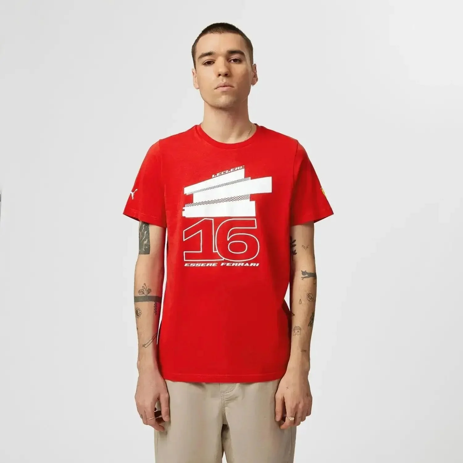Scuderia Ferrari 2023 Leclerc T-Shirt - Image 4